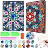 Set of 2 Mandala A5 Notebook Diamond Painting, Craft Set