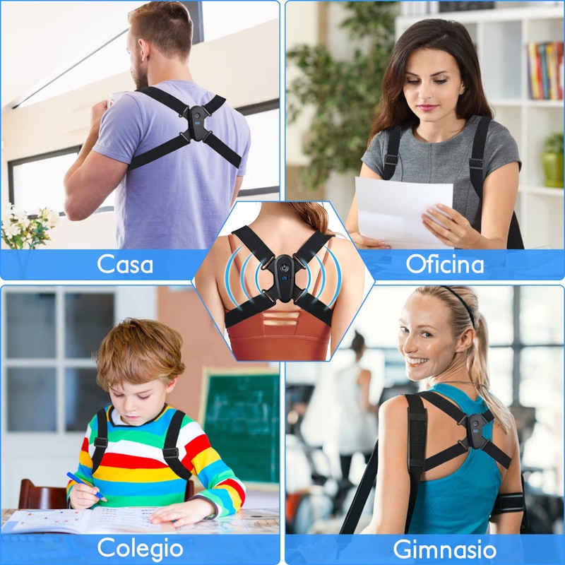 OLEQE Posture Corrector, Corrección de la Postura de Espalda para