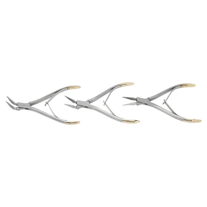 3pcs Residual Root Forceps Set Stainless Steel Dental Root Fragments