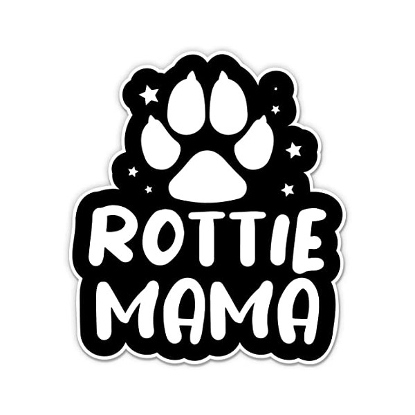 Rottie Mama Sticker - 3" Laptop Sticker - Waterproof Vinyl