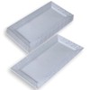 Silver Spoons White Plastic Rectangular Trays with Lace Rim -