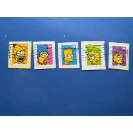U S Stamps-2009 Set Of 5 Simpsons/Scott