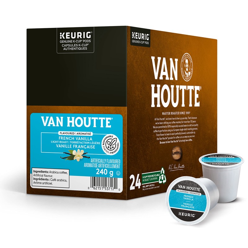 Van Houtte French Vanilla Coffee Keurig K-Cups, 24 Count