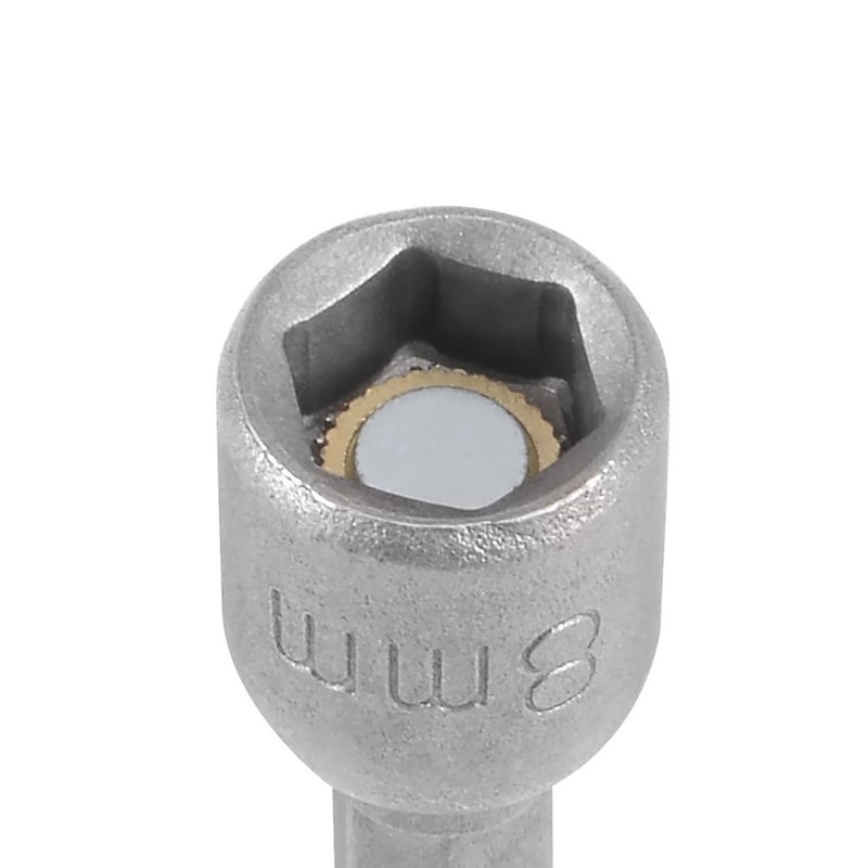 TA-VIGOR 10Pcs 8mm Magnetic Nut Setter Driver Drill Bit Set,
