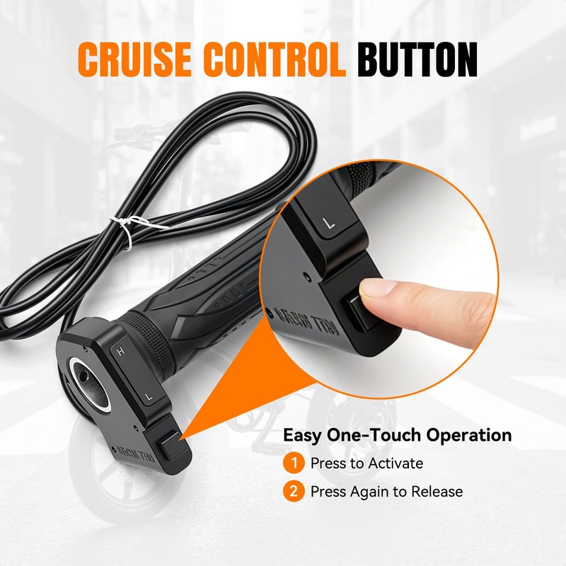 LKV 36V Ebike Scooter Throttle Grip with LCD Display &