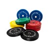Signature Fitness 2" Olympic Bumper Plate Weight Plates with Steel