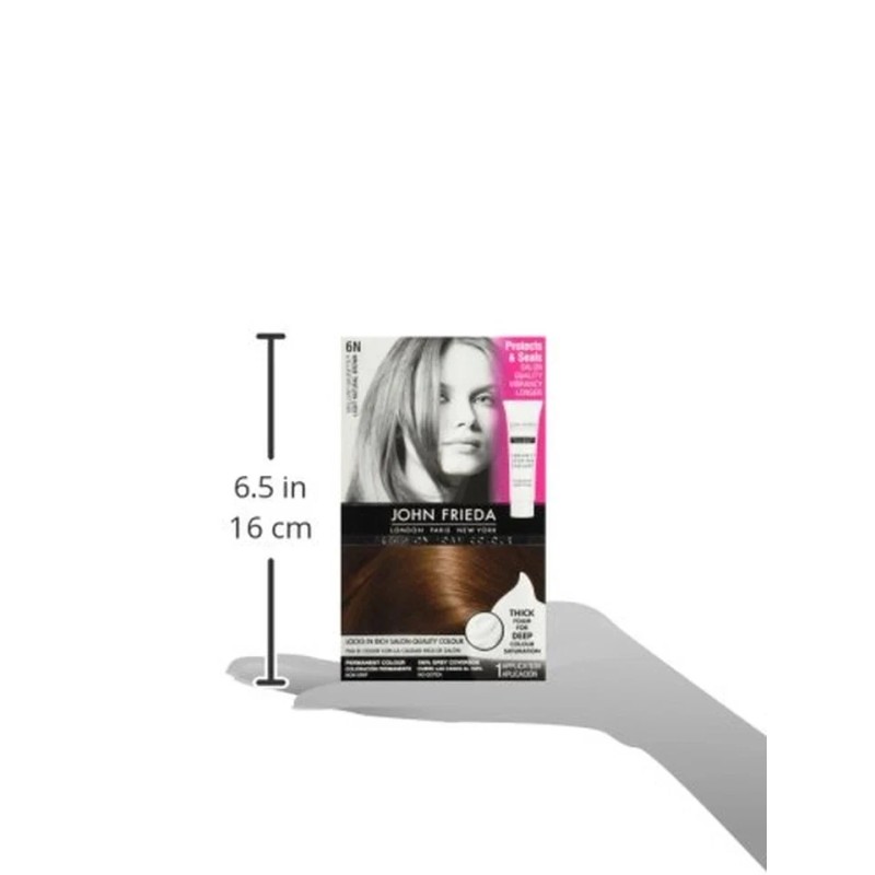 John Frieda Brown Permanent Precision Foam Hair Color Kit, Light