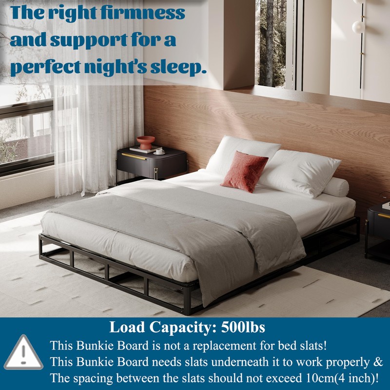 RLDVAY Bunkie Board Full(54x75), Improve Comfort and Support 8mm (Thickness),