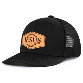 Christian Gifts for Men - Religious Jesus Way Truth Life Trucker Hat with Cross Design | Faith-Based Snapback Cap for Church, Prayer, and Style