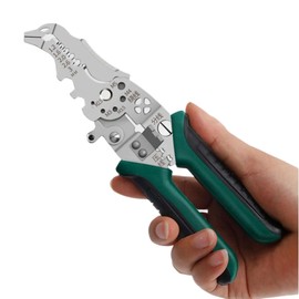 Multifunctional Wire Stripper - 1pc Cutting Copper Wire Crimping Wire Stripping Needle Nose Pliers - Fast Broken Wire Squeegee Cutting Wire Pipe Electrician Pliers for Hot/Neutral Wires