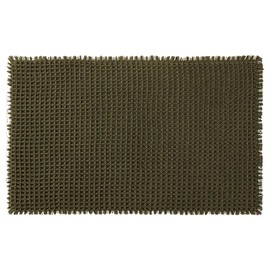 Hapihom 43 x 60 cm Waffle Bath Mat, Super Absorbent Non-Slip Bathroom Rug with Tassels for Bathroom Floor, Breathable, Square, Modern Bathroom Shower Mats, Machine Washable