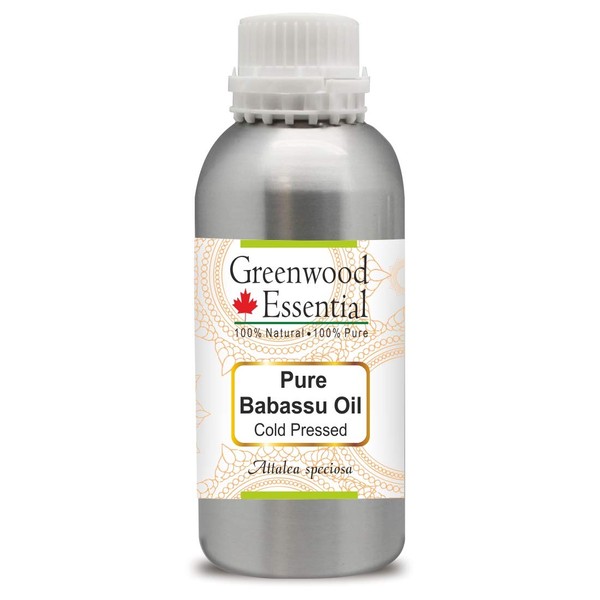 Greenwood Essential Pure Babassu Oil (Attalea Speciosa) Natural Therapeutic Quality Cold Pressed 1250 ml (42.2 oz)