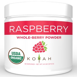 KOYAH - Organic Freeze-dried Raspberry Powder (Equivalent to 450 Raspberries): Whole-Berry Powder, Raw