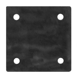 eoere 2 PCS 6" Heavy Duty Hot Rolled Steel Sheet Base Plate Flat Straight Backing Plate, Flat Square Steel Base, Metal Plate, Thickness 5/16"(7.7mm)