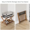 Morwdxef Set of 2 Fully Assembled Luggage Rack for Guest