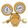 Air Pressure Regulator, Brass Regulator Air Pressure Reducer Dual Gauge,