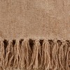 DII Chenille Throw Collection Solid Fringed, 50x60, Natural
