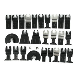 28PCs Oscillating Blade Saw Accessories Woodworking Parts High Carbon Steel Multi‑Functional