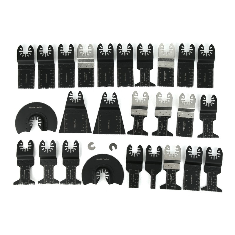 28PCs Oscillating Blade Saw Accessories Woodworking Parts High Carbon Steel