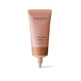 Tint & Glow Moisturising Skin Enhancer from Sculpted by Aimee – Hydrating & Tinted Skin Booster with SPF 30 and Blue Light Protection, Cruelty-Free 45ml
