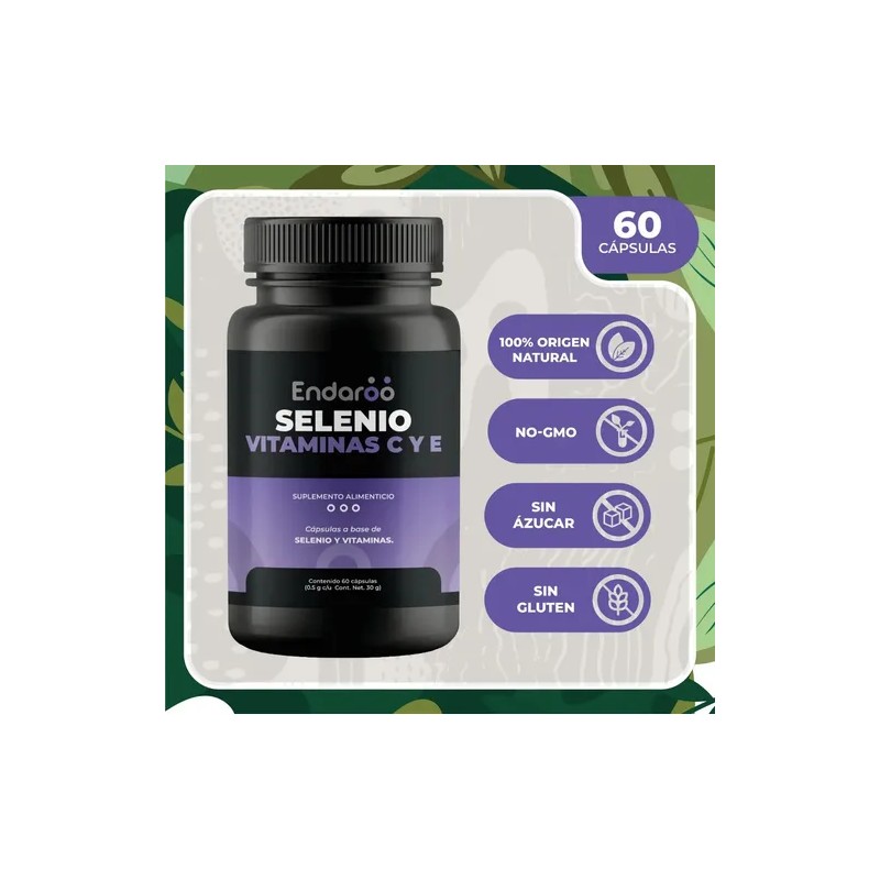 Selenio Vitaminas Cápsulas Antioxidante