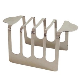 Air Fryer Toast Rack Holder for Daily Bread Toasting Toast Bread Rack Holder 4 Slice Holes Stainless Steel Tool Cooling