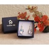 Schöner-SD 925 Silver Drop Earrings Crystal, Silver