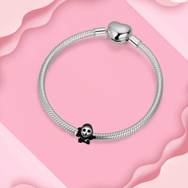 BIZK Mask Face Charm 925 Sterling Silver Charms for Bracelets and Necklaces Dangle Pendants Beads for Women Friend and Mother