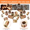 Threaded Inserts for Wood, 155 PCS Insert Nuts M4 M5