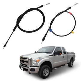 AFEISOL Extended Cab Door Latch Release Cable, Compatible with F250 F350 F450 F550 Super Duty 1999-2007 Rear Door Lock Cable Upper Lower Left Right Door Cable Replace# 6C3Z28264A01A 6C3Z28264A00A