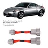2PCS Headlight Conversion Adapter Wiring Harness Dustproof Fit for 350z
