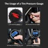 Eacam Digital Tire Pressure Gauge with Inflator, 180 PSI Air