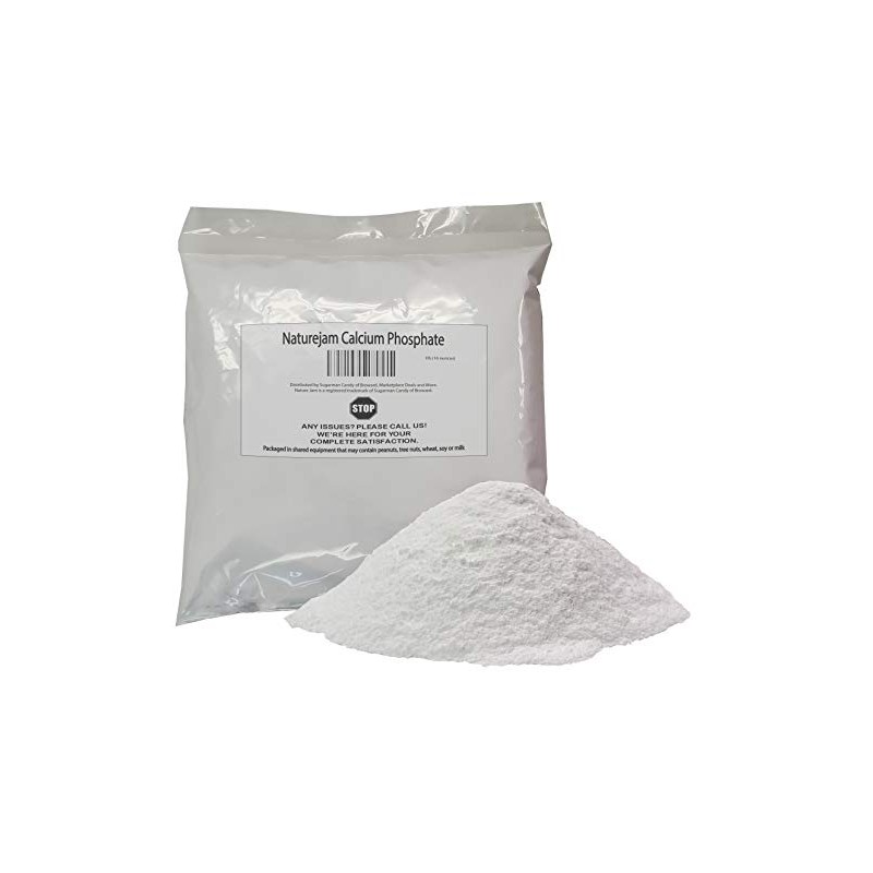 Naturejam Calcium Phosphate 1 Pound-Food Grade-Mixture of monocalcium Phosphate and