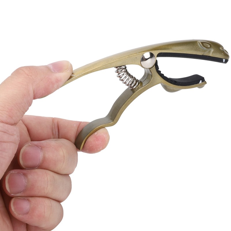 K72 Guitar Capo Zinc Ally Bronze Coloured Frog Shaped Capo
