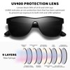 DUBERY Fashion Polarized Sunglasses for Women Men 100% UV Protection