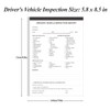 (10-Pack) Detailed Driver's Vehicle Inspection Report Book Format, 2-Ply Carbonless,