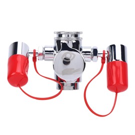 Eye Wash Station, Brass Faucet Mounted Eye Wash Kit, 360° Rotatable Nozzle Eye Wash Station with 3 Adapters for Laboratory, Home Safety Applications