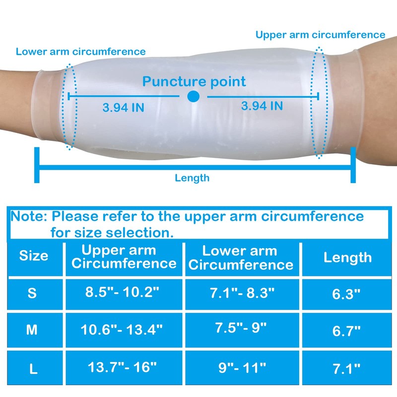 PICC Line Shower Cover Waterproof Elbow Dressing & PICC Line