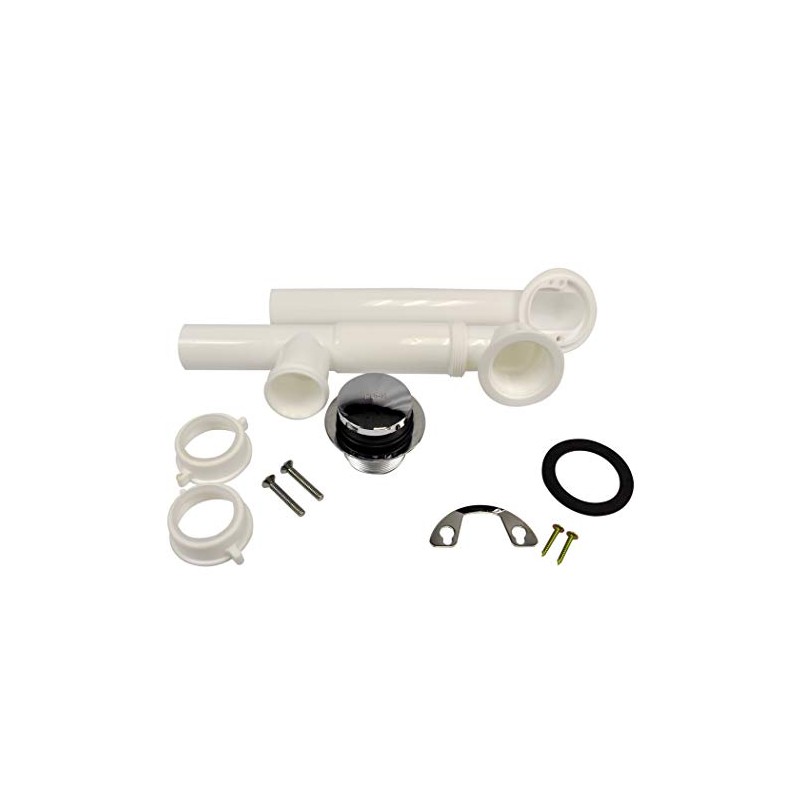 DANCO Touch-Toe Tub and Bath Drain Kit, Chrome, 1-Pack (51930)