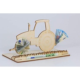 Geldgeschenk, Traktor, Bulldog, Bauernhof, Acker, Landwirtschaft, steckbar