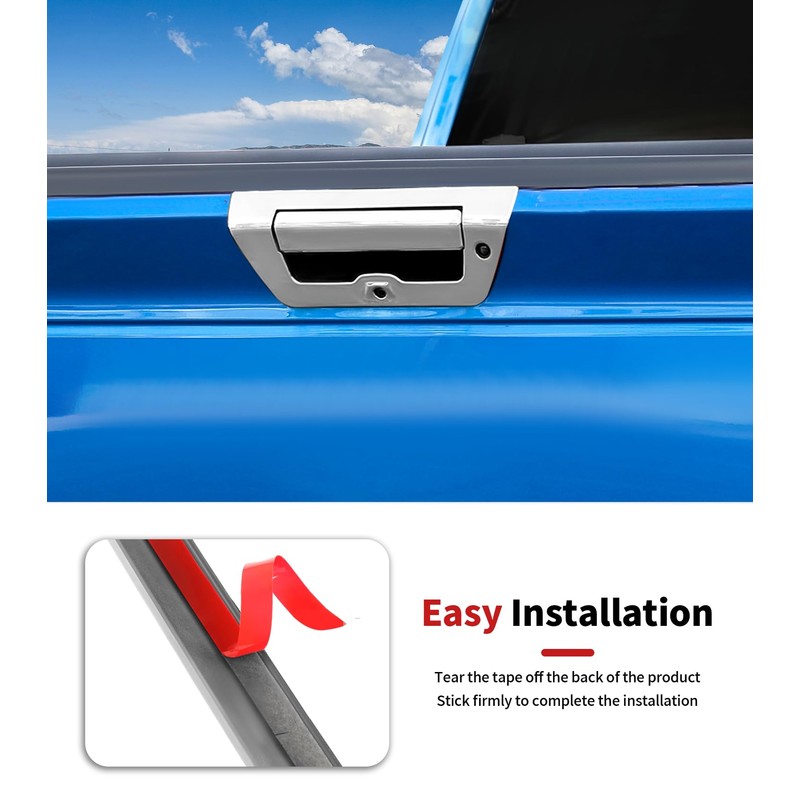 JWWY Tailgate Handle Rear Door Handle Cover Trim Fit for