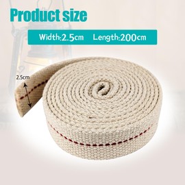 1 Roll Oil Lamp Wick - 6.5 Feet Roll, 1 Inch Flat Cotton Wick Replacement - Perfect for Oil Lamps, Lanterns, and Oil Burners (1 inch)