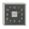Deco 79 43542 Wall Clock, Black/Silver