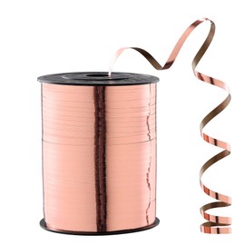 Rose Gold Shiny Curling Ribbon 500 Yards Rose Gold Shiny Ribbon of Perfect for Gift Wrapping Balloons Curly Decorations Thin 3/16" Ribbon for Baby Showers Christmas and More.