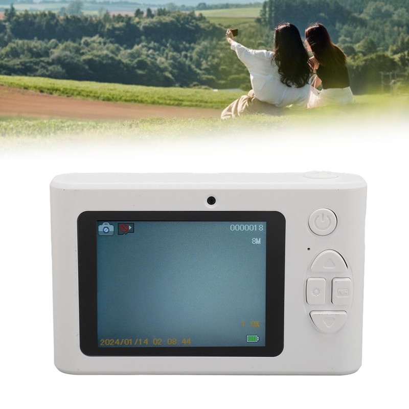 Compact Camera, 48MP HD Portable Digital Camera Scratch Resistant 2.4