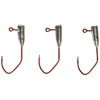 Arkie Lures RSTIH-132-100 Tube Insert Jig Heads- Red Sickle Style