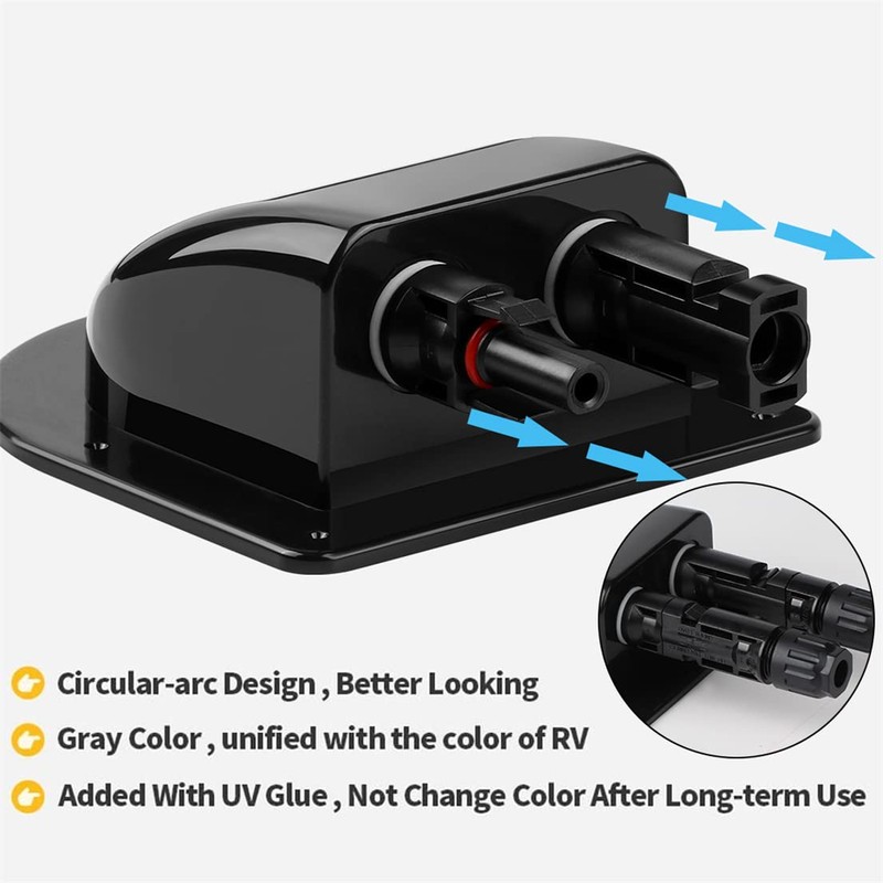 Solar Cable Entry Gland Waterproof ABS Double Cable Gland Box