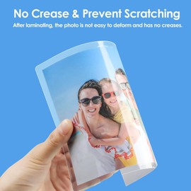 Photo Laminating Pouches, 4" x 6" Thermal Photo Pouches, 5mil Thickness, Perfect to Protect Your Photos from Fading - 4-1/4" x 6-1/4" Pouch Size - 25 Pouches