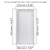 HVAC OV 8 x 16 Inch White Square ABS Plastic