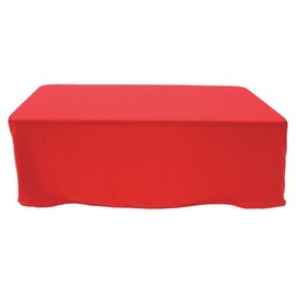 HUBERT Tablecloth Red Rectangular Spun Polyester - 60" W x 120" L